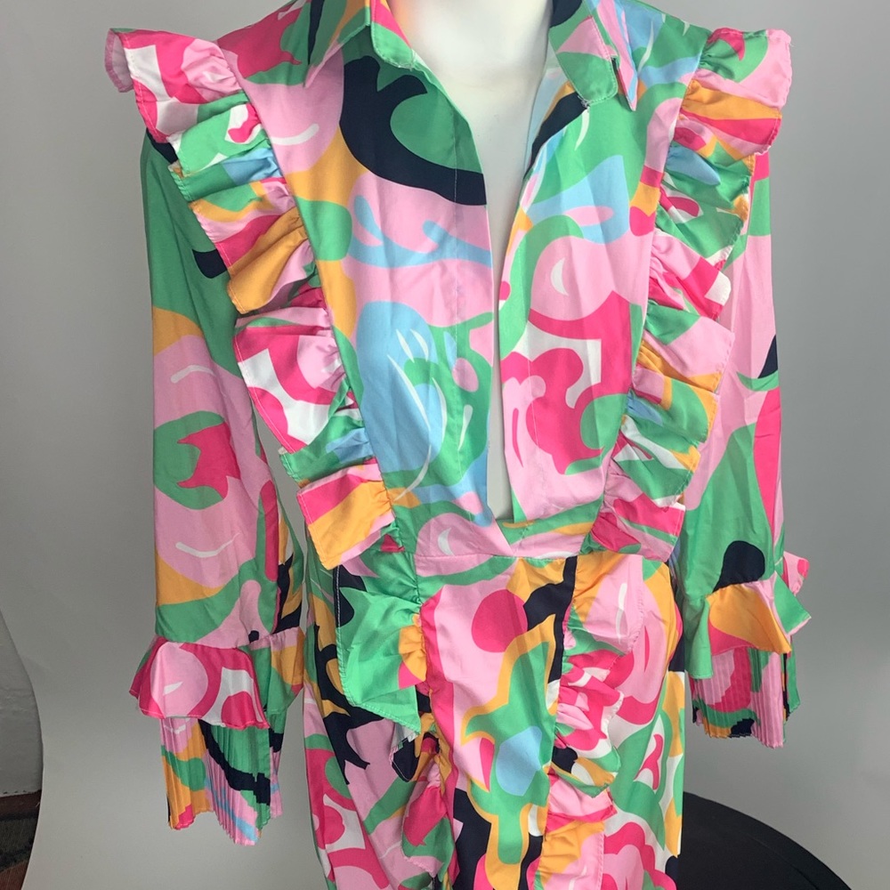 Vintage Colorful Long Dress